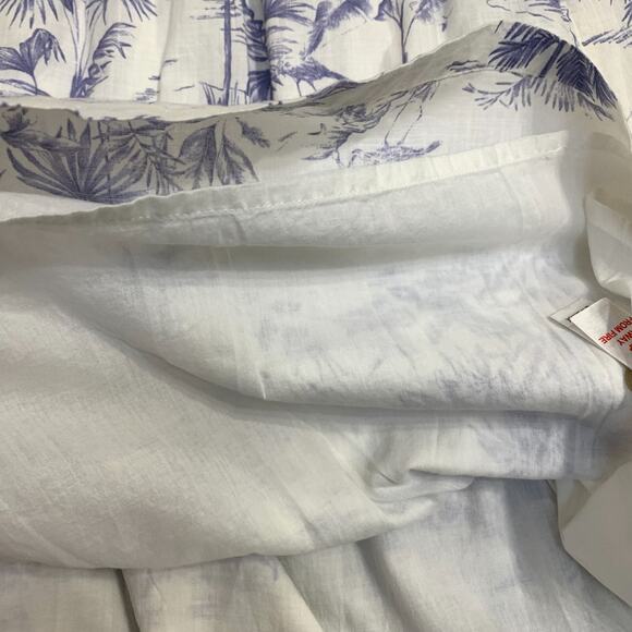 BOGO FREE! FAT FACE White/Blue Flamingo Pattern HEIDI Summer Sun Dress Sz 8 NWT - Picture 12 of 16